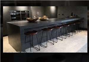 Neolith Basalt Black Artificial Sintered Stone Kitchen Top