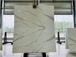 Calacatta Gold 3Th Nano Stone Bookmatch  Slab