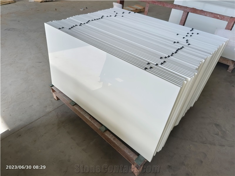 Nano Crystallized Glass Stone Super White Tiles 30.5X61x1cm