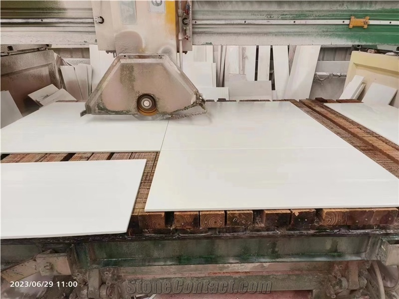 Nano Crystallized Glass Stone Super White Tiles 30.5X61x1cm