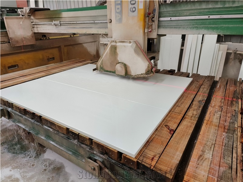 Nano Crystallized Glass Stone Super White Tiles 30.5X61x1cm