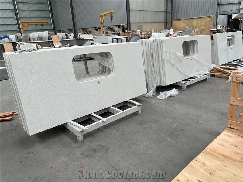 Quartz Crystal White Counter Top