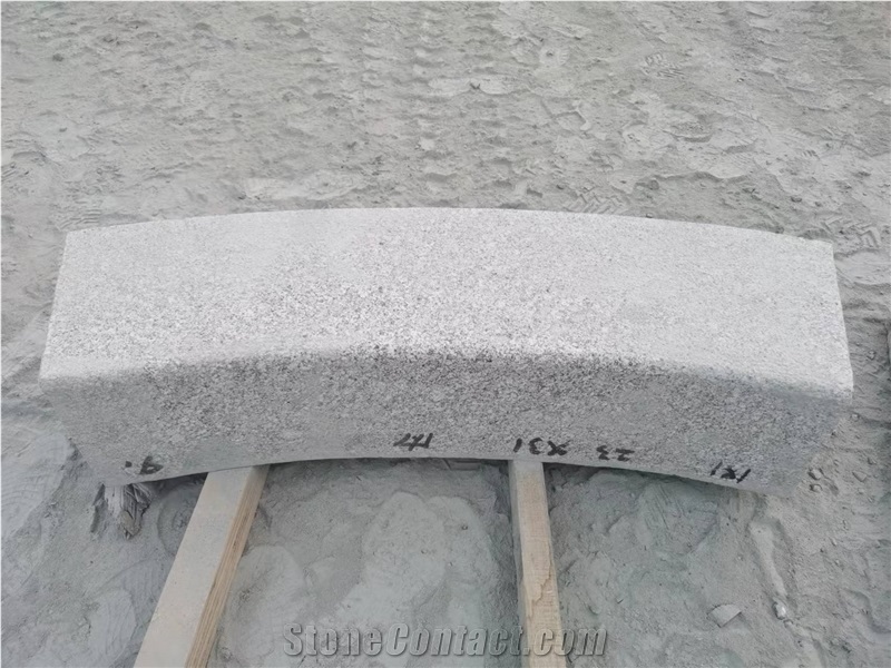 Granite Curved Kerbstone, Grey Granite Stone