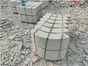Granite Curved Kerbstone, Grey Granite Stone
