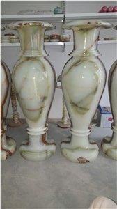 White Onyx Flower Vases