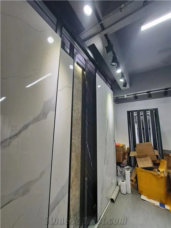 Quartz Marble Granite Sliding Display Stand Rack