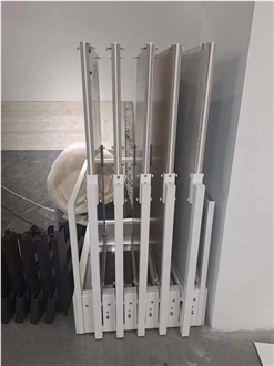 Slab Pull Out Display Stand Rack For Showroom