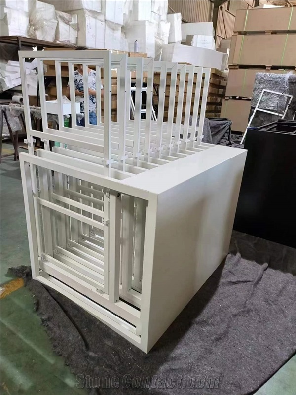 Slab Pull Out Display Stand Rack For Showroom