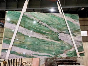 Fuchsite Crystal Quartzite Slabs Botanic Crystal Quartzite