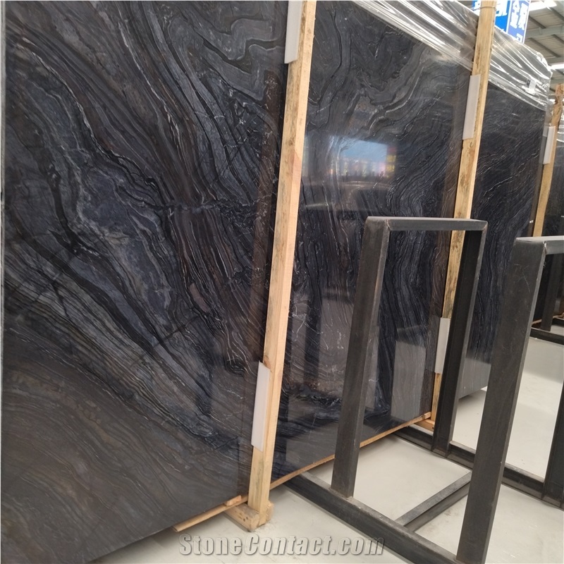 18 Mm Ancient Wood Grain Marble Slab With Wooden Pattern