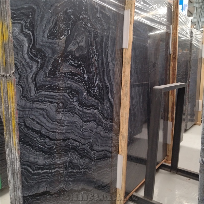 18 Mm Ancient Wood Grain Marble Slab With Wooden Pattern