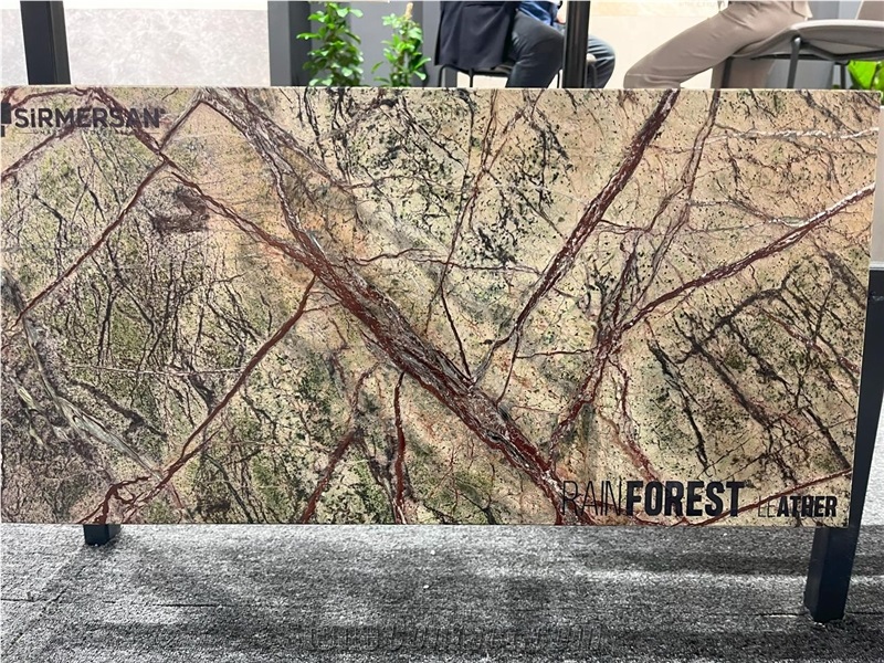 Rainforest Green Marble Slab