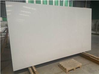 Pure White Quartz Slabs Man-Made Stone