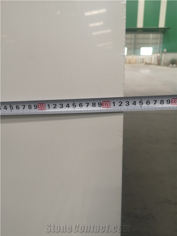 Pure White Quartz Slabs Man-Made Stone