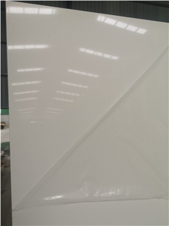 Pure White Quartz Slabs Man-Made Stone