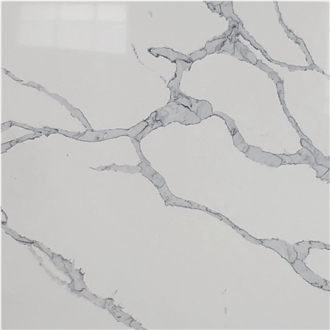 White Calacatta Marble Man-Made Quartz Slabs