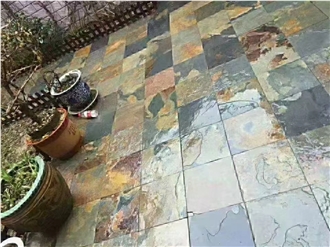 Multicolor Slate Floor Tiles