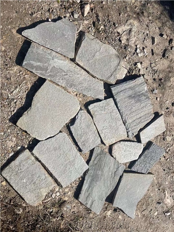 Decorative Grey Slate Random Floor Flagstone