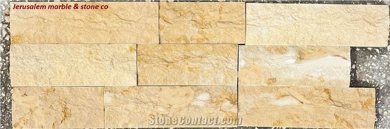 Jerusalem Antique Gold Limestone Split Wall Stone