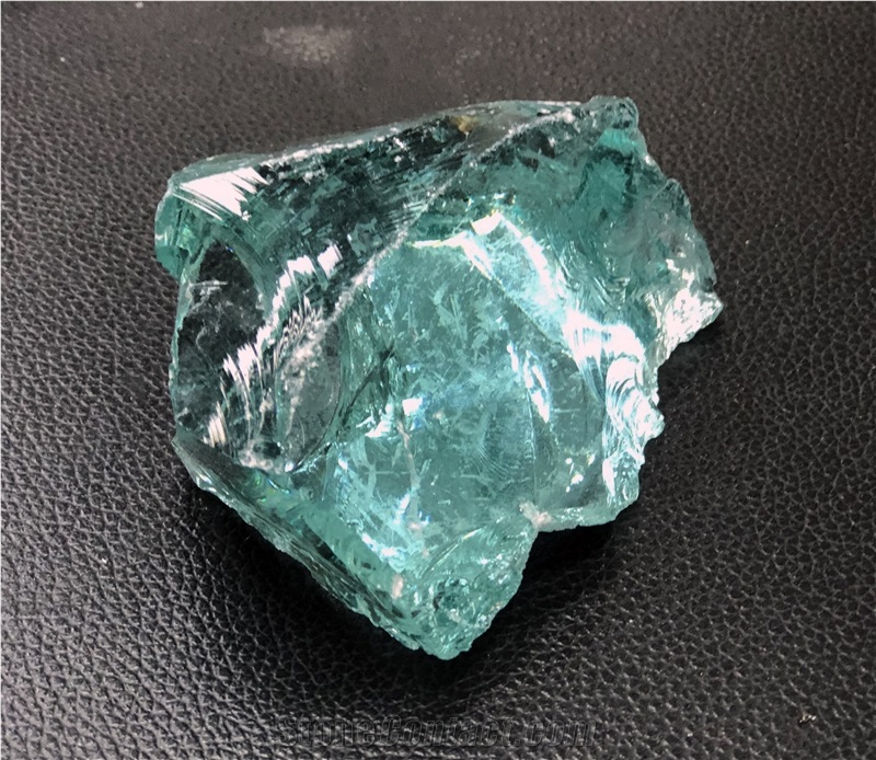 Artificial Color Decorative Glass Pebble Rock Landscaping