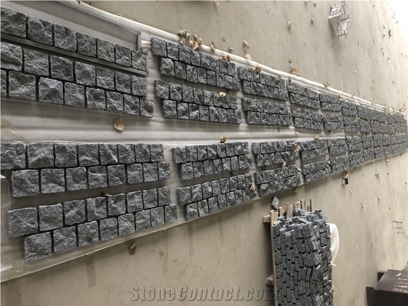 G654 Dark Grey Natural Pavement Setts