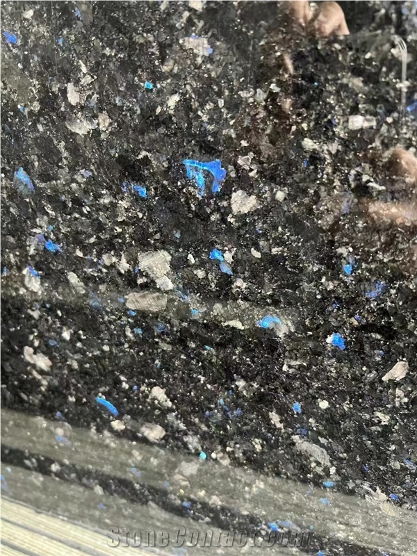 Blue In Night Granite Slabs Polished Floor Wall