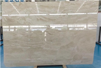 China Cream Cappucino Beige Marble Tiles Slab
