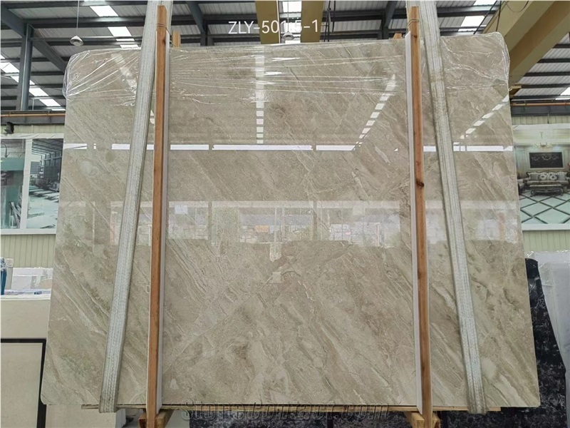 China Cream Cappucino Beige Marble Tiles Slab