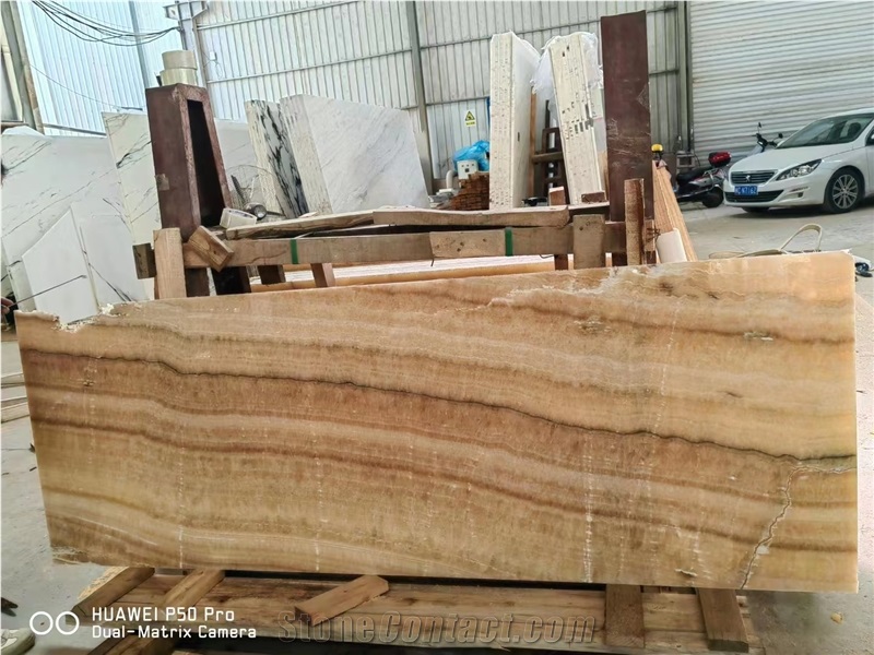 China Honey Onyx Yellow Jade Slabs