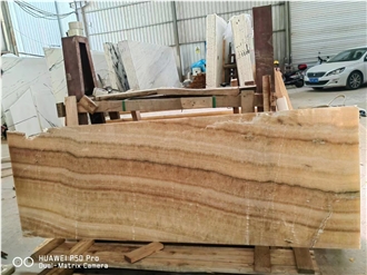China Honey Onyx Yellow Jade Slabs