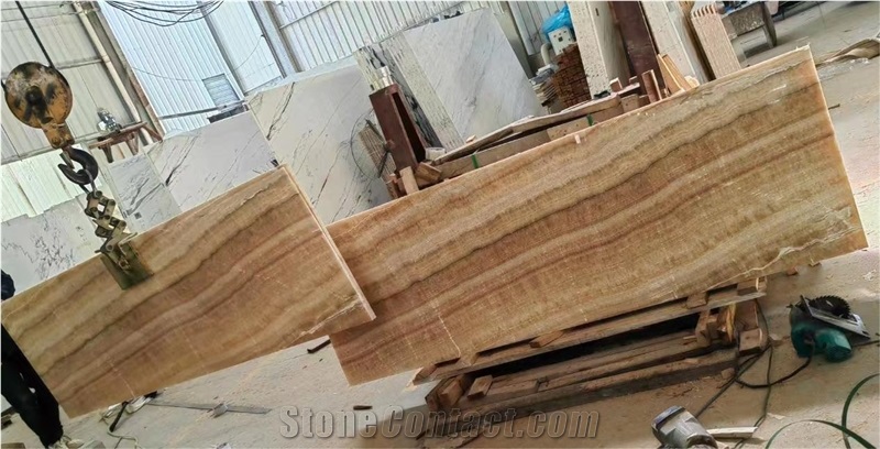 China Honey Onyx Yellow Jade Slabs