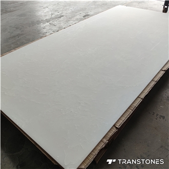 Translucent Stone Wall Panels Backlit White Alabaster Sheet
