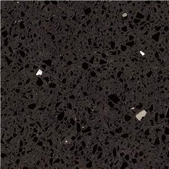 Crystal Black Quartz, Engineered Stone