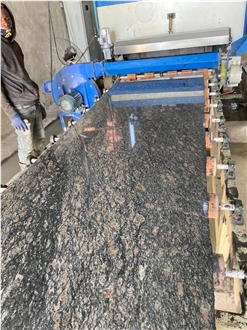 Rosy Black Granite Slabs