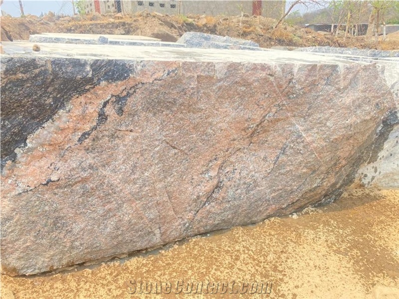 Zambia  Rosy Granite Blocks