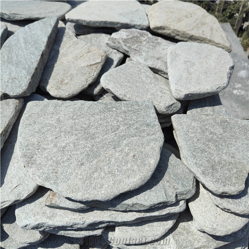 Antique Finish- Tumbled Kavala Gray Slet Flagstone