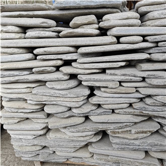 Antique Finish- Tumbled Kavala Gray Slet Flagstone
