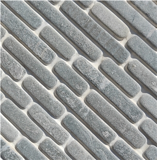Antique Kavala Gray Slate Machine Cut Wall Cladding Veneer