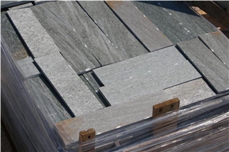 Forest Sepia Green Slate  Machine Cut Tiles
