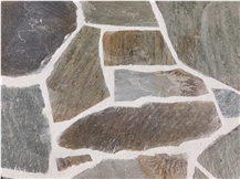 Forest Sepia Polygonal- Karystos Green Slate Flagstone Forest Sepia Polygonal- Karystos Green Slate Flagstone