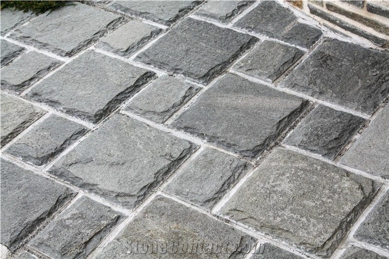 Hand Cut Kavalas Slate Paving Tiles