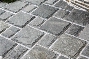 Hand Cut Kavalas Slate Paving Tiles