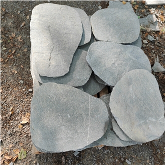 Kavala Grey Slate Oval Steps, Garden Stepping Pavement Kavala Grey Slate Oval Steps, Garden Stepping Pavement