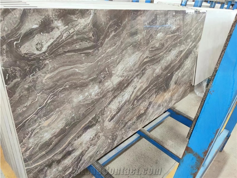 Arabescato Grigio Rosa Marble Look Sintered Stone Slabs Tile