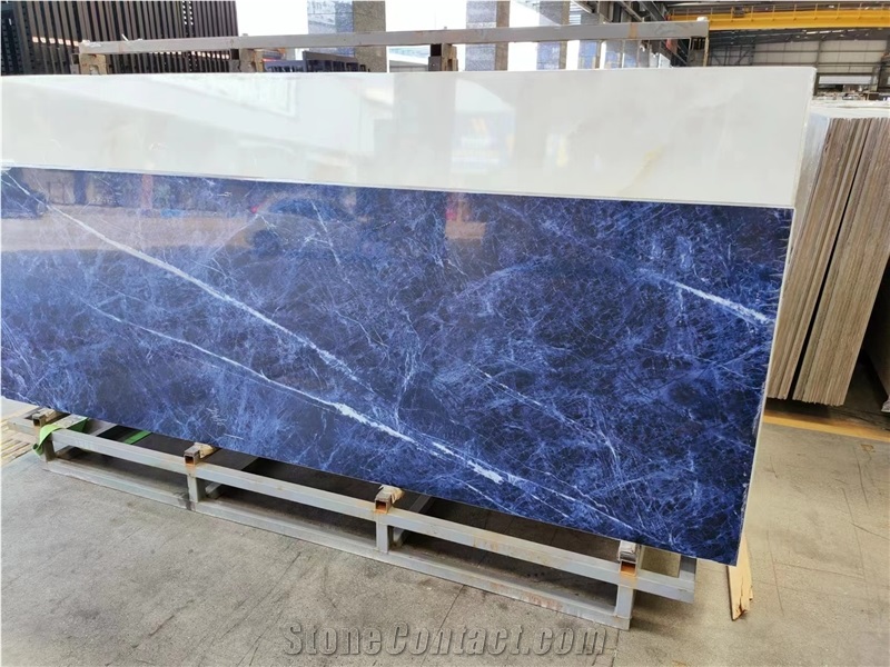 Azul Bahia Granite Textured Sintered Stone Slabs Tile