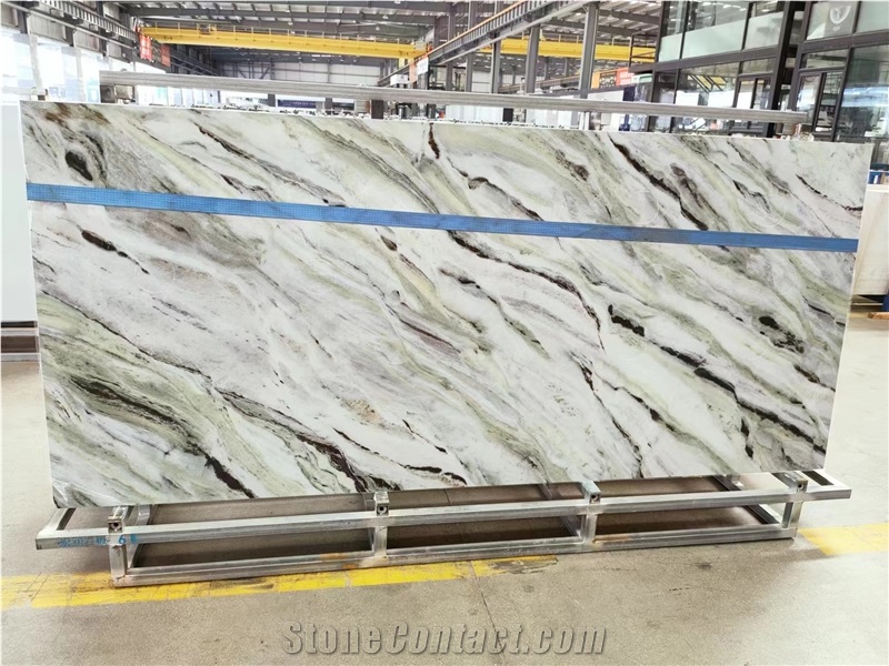 Shangri La Jade Green Look Marble Sintered Stone Slabs