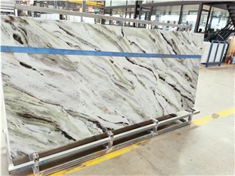 Shangri La Jade Green Look Marble Sintered Stone Slabs