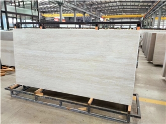 Sintered Stone Slabs Beige Travertine For Home Floor