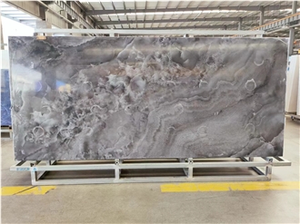 Sintered Stone Slabs Dream Royal Grey Marble Textured Floor Tile