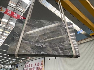 Arabescato Orobico Grigio Marble Slabs For Floor